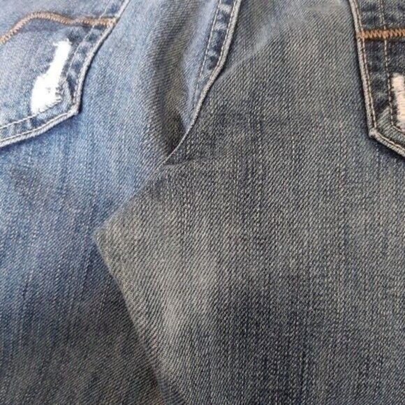 7FAM 7 FOR ALL MANKIND Josefina Skinny Boyfriend Jeans Sz 28 Flawed - Picture 16 of 16